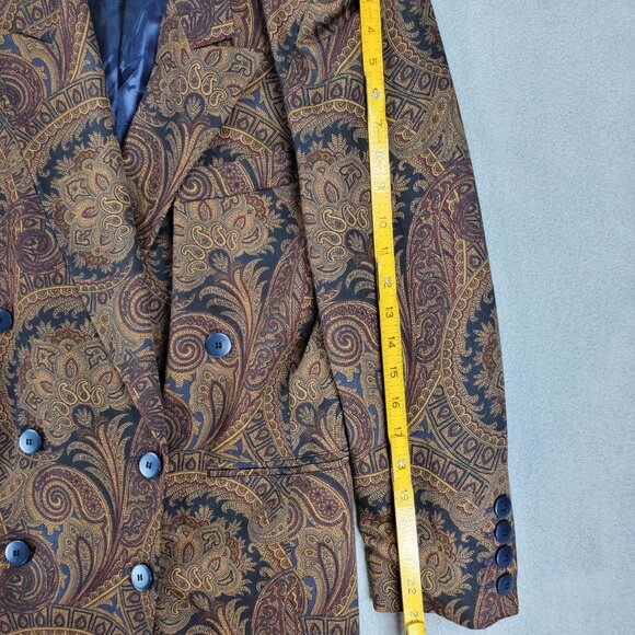 Escada Brown Paisley Blazer - Picture 7 of 9